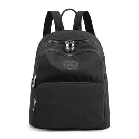 Suunniteltu koululaukku teinitytölle 2021 Naisten reppu Matkailu Casual Olkalaukut Naisten Nylon Reppu Musta Kukkaro Black bag