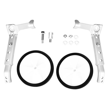 Sykkelhjul med justerbar hastighet for barn, passer sykler fra 16" til 22" (Sølv)