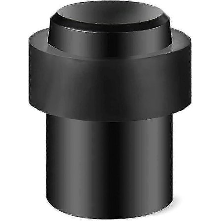 Cylindrisk dörrstopp i rostfritt stål för golvmontage med mjukt gummi - Kraftig HGX