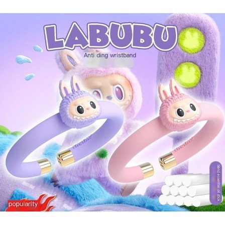 Labub Night Light Mosquit Repellent Bracelet for Summer