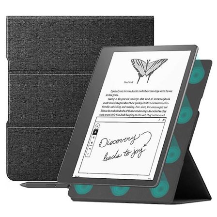 För Amazon Kindle Scribe Magnetic E- case Pu Läderställ Cover