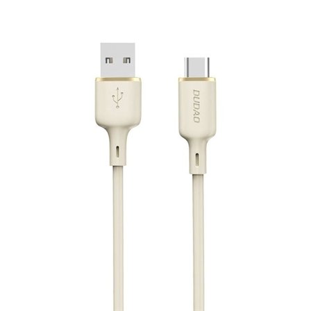 Dudao L7SC USB-A - USB-C kaapeli 5A 1m - beige - USB-A - USB-C kaapeli 5A 1m - beige