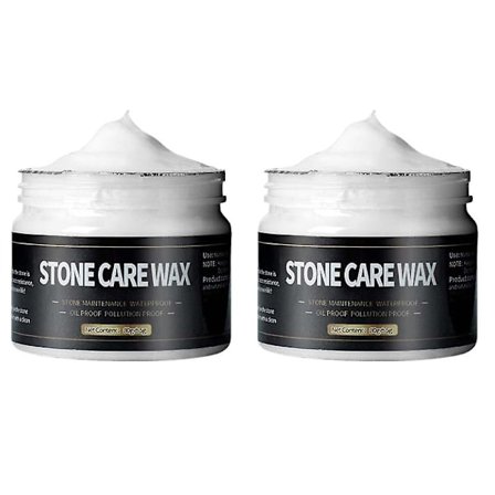 2 stk. 85g Marmor Poleringsvoks Stenplejevoks Stengulv Glasering Vedligeholdelse Keramik