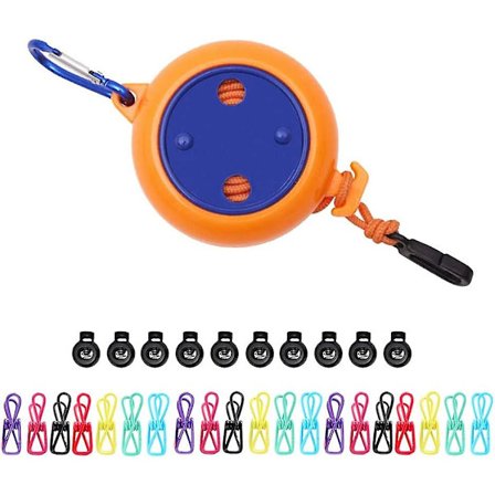 8m Retractable Tørkesnor Tørkesnor Utendørs Retractable Tørkesnor Tørkesnor Camping Tørkesnor Bærbar Retractable Tørkesnor Med 10 Stykker