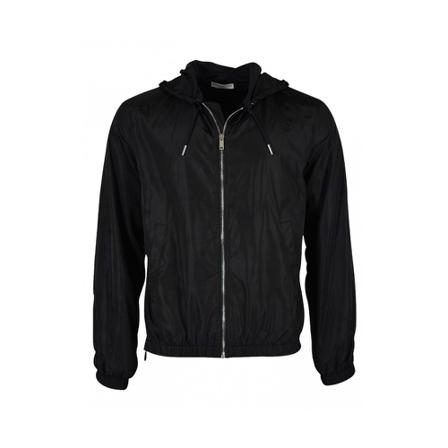 Givenchy, Windbreaker with Floral Print Jacket Czarny, Mężczyzna, Rozmiar: S