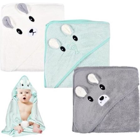 3 kpl vauvan kylpypyyhe vauvan pojan kylpyviitta froteepyyhe, pehmeä ja vahva imukyky, 80 x 80 cm kylpyviitta