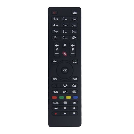 Ny RC4875 TV-fjernbetjening erstattet fjernbetjening egnet til Telefunken TV RC4870 RC4849 D32H278A3CW D39F275Q3C, Sort
