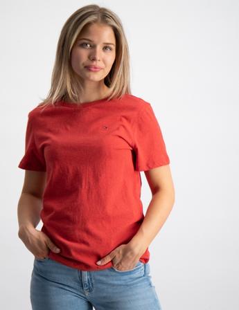 Tommy Hilfiger BOYS BASIC CN KNIT S/S Rot T-Shirts Mädchen - Kidsbrandstore