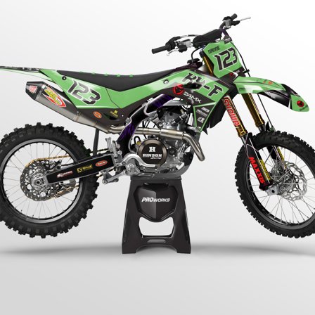 24MX Kawasaki Speed Dekalkit - Kawasaki KX 250F 2004-2018