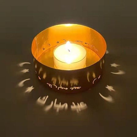 Eid Mubarak Ljusstake i Guldmetall 8 8