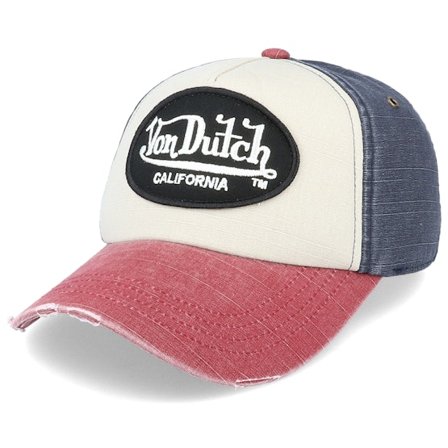 Von Dutch - White - adjustable - Cap - Jack White/Black/Red Adjustable - Hatstore