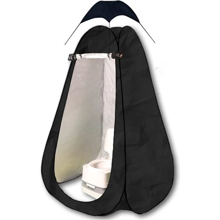 Bærbart utendørs instant pop-up telt privat camping dusjrom toalett garderobe, lengde: 1,2 meter, bredde 1,2 meter, høyde 1,9 meter