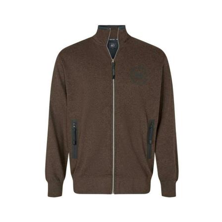 Signal Bolt Sweat - Dark Brown Melange Brun, Herre Cardigans