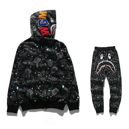 Miesten urheilupuku hupullinen collegepukusetti