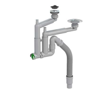 Franke RP50 Vattenlås till standardbänkar, Inomhusavlopp