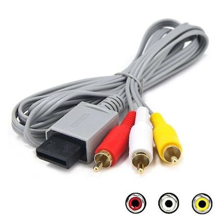 För Nintendo Wii / Wii U-kabel - RCA AV-kompositkabeladapter Ljudvideo