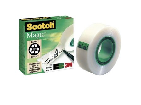 SCOTCH Magic osynlig kontorstejp, 12 mm x 33 m, genomskinlig - Lyreco - Kontorsmaterial - Tejp lim och häftmassa - Tejp - Dokument
