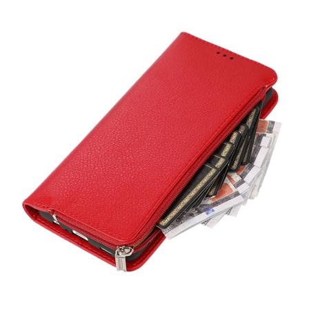 Stilig lommebokdeksel - Samsung Galaxy A12 Röd