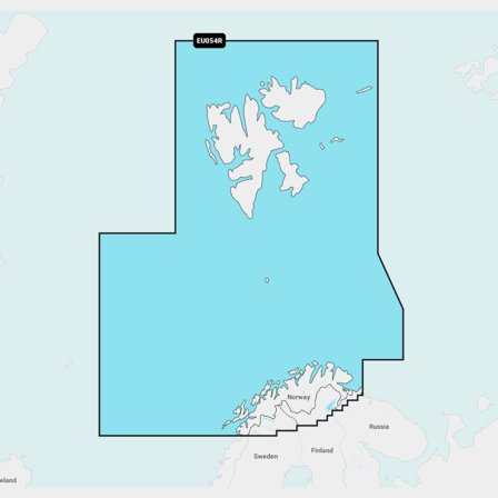 Electronic nautical chart Navionics Nav+ EU054R - Vestfjorden - Svalbard - Varanger