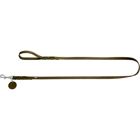 Hunter - Dog Leash Solid Education Olive Green 200cm/11mm - Hund - Halsbånd - ZOO.no