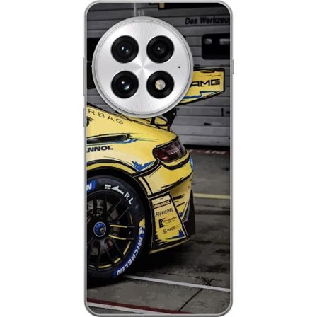 Yhteensopiva Puhelinkuori OnePlus 13 Mercedes AMG juliste urheiluauto kilpa-auto keltainen muotoilu ylellisyys saksalainen merkki moottoriurheilu taid