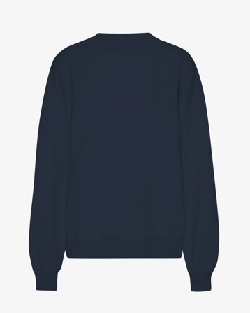 Organic Oversized Crew - Navy Blue S
