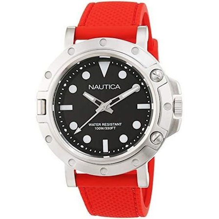 Klocka - Nautica - NAD12549G - Kvarts - Analog - Svart harts