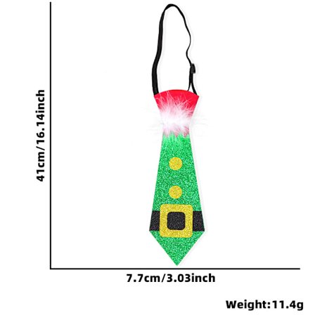 Julklapp för barn Tecknad slips Smycken Julfest Dekoration Snögubbe Älg Icke-knutande Filt Slips