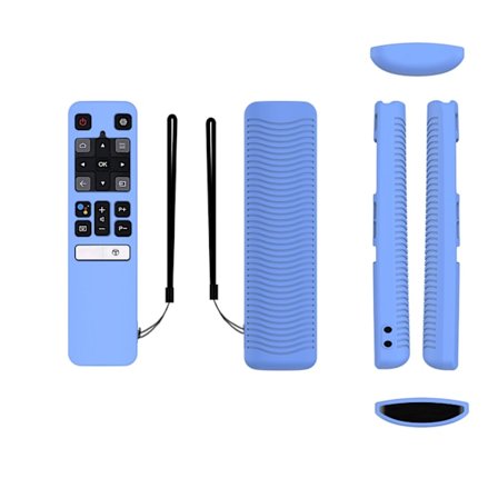 Til Voice TV Fjernbetjening RC802v Fmr1 Flr1 Fnr1 til TCL 65p8s 55p8s 55ep630 50p8s 49s6800fs 49s6510fs, Silikone Cover