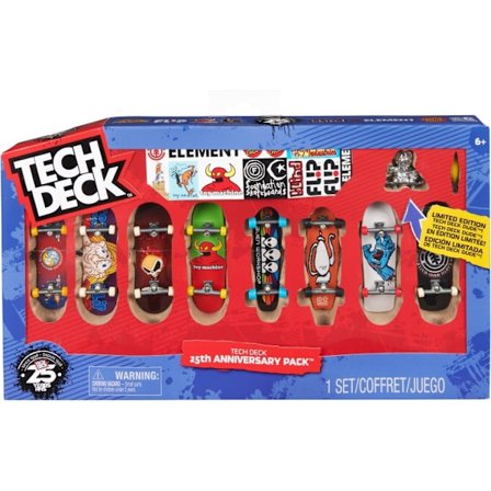 Tech Deck 25th Anniversary 8-pack - fingerspisplatta set