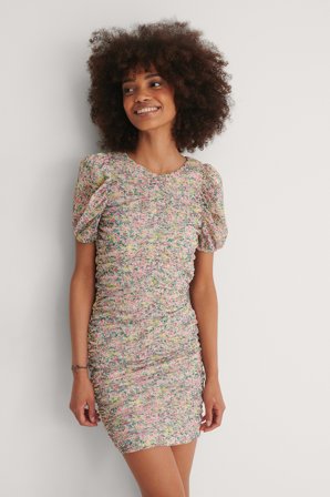 MANGO Fiorella Dress - Blomstrede kjoler - Multicolor - X-Small