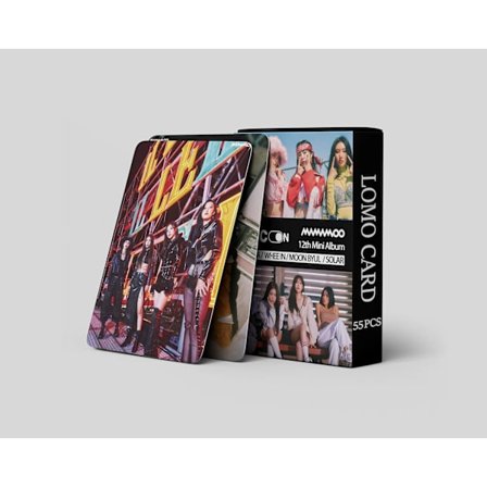 MAMAMOO-fotokort 55 st Mammoo-mikrofon på nytt albumkort Mammoo 2022 Mini Lomo-kort Mamapo-fotokort Present till fans