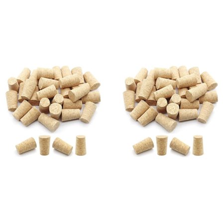 200 stk. Tilspissede Vinkorker Gjenbrukbare Tre Korker Bærbare Lufttette Vinflaskehetter