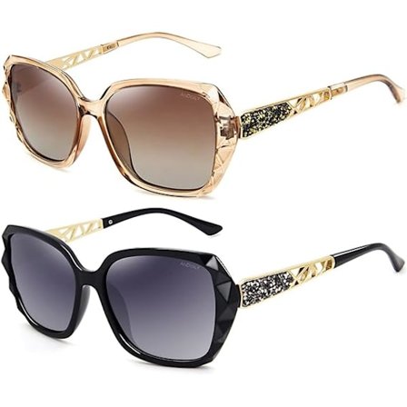 Polariserade solglasögon, Överstora Polariserade Solglasögon för Kvinnor Sp