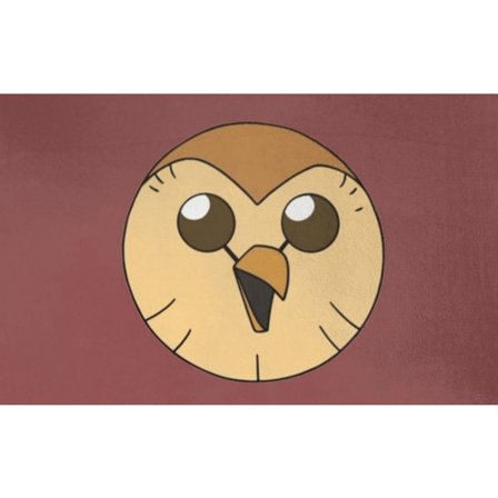Uggla stil, 40 * 60 cm, söt tryckt tecknad dörrmatta, fotdyna, hou
