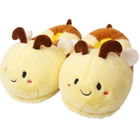 Bubble Dame Dyreslippers, Fuzzy Bee Slipper Hjemmesko til Vinter Sød Dame Sko Anti-Slip Sko Indendørs Udendørs EU Størrelse 35-42 bee,35-42