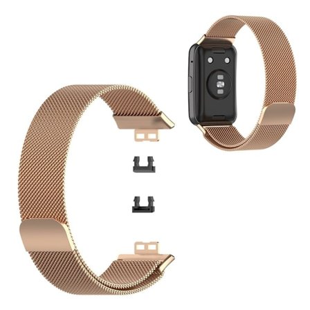 Huawei Watch Fit stainless steel watch band - Rose Gold