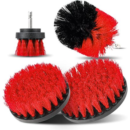 Borrrengöringsborste 4 stycken, roterande borste 2''/3.5''/4''/5'' C