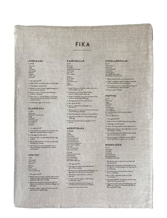 Kunskapstavlan Kökshandduk Fika - Grey - 50X70