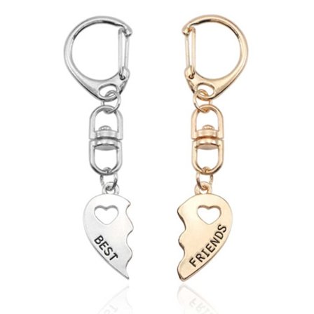 Tvådelad Nyckelring för Vänner - Best Friends Kompisar