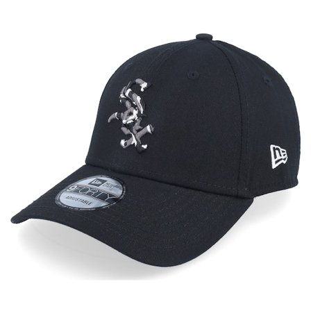 New Era - MLB Svart adjustable Keps - Chicago White Sox Seasonal Infill 9FORTY Black/Grey Adjustable @ Hatstore