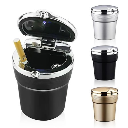 Askebæger, en god hjælper til rygere, General Motors askebæger med led lys med låg, Creative Personality Cover