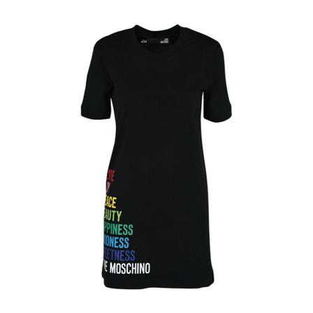 Love Moschino Short Kjole Sort, Dame