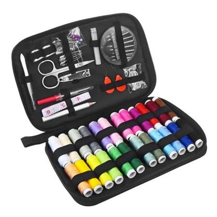 Sysæt – 24 trådfarver – 90 dele – Mange tilbehør