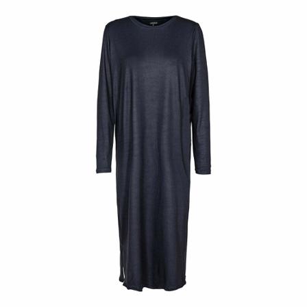 Liberté Liberté - Alma T-shirt Kjole LS, 9563 - Dark Navy Blå, Dame, Størrelse: S/M