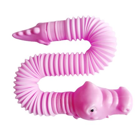 Rosa Lille Alligator Dyr Teleskoprør Legetøj