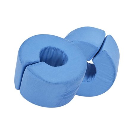 Mjuka skumfotkuddar för fotled och hand mot trycksår Blå