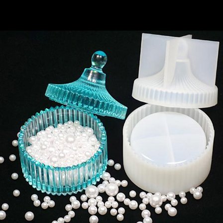 Silikone smykker Perle Opbevaringsboks Mold Resin Making Mold Cas