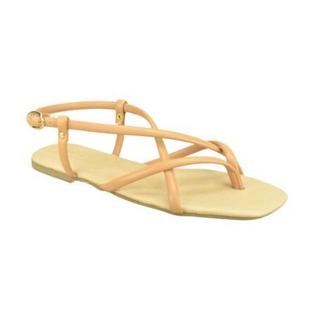 SPeta Flat Sandalen , Beige , Dames , Maat: 40 EU
