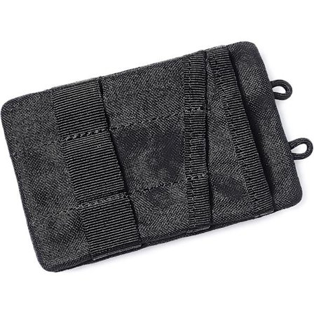 Nylon Opbevaringspung, Bærbar Nylon Lomme Organizer Opbevaring Edc Gear Til Udendørs Eventyr Sort 1stk